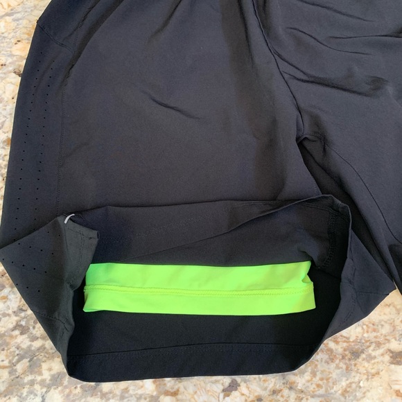 Vansydical men’s gym workout athletic elastic waist shorts SZ XL lined black - Picture 5 of 7